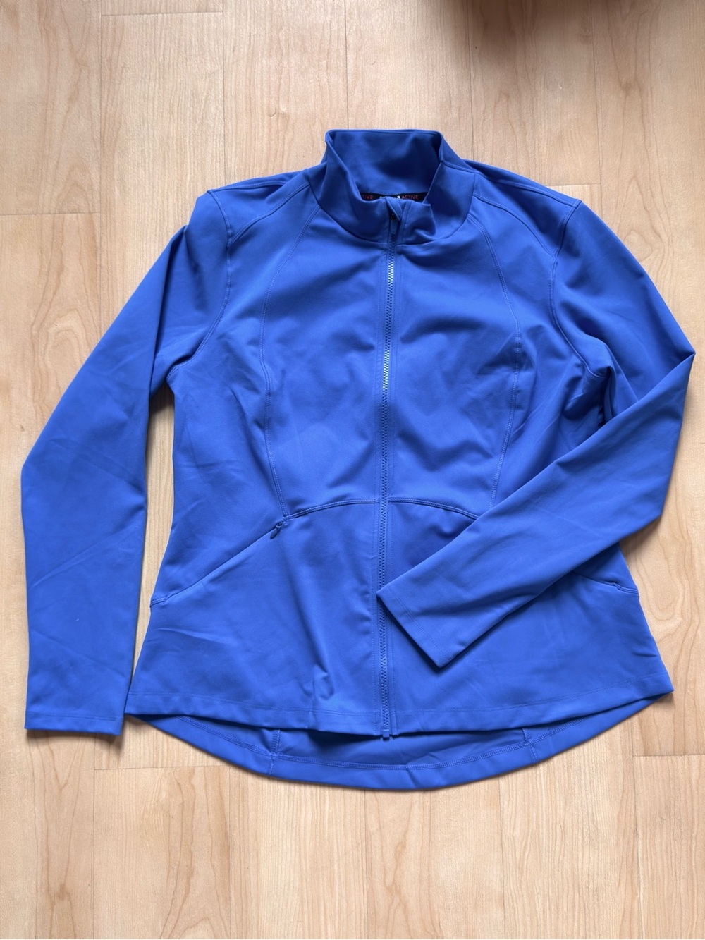 Costco Spyder Active zip jacket, buttery soft, cerulean, XXL